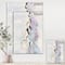 Designart - Gold Lines on Pastel I - Modern Glam Gallery-wrapped Canvas